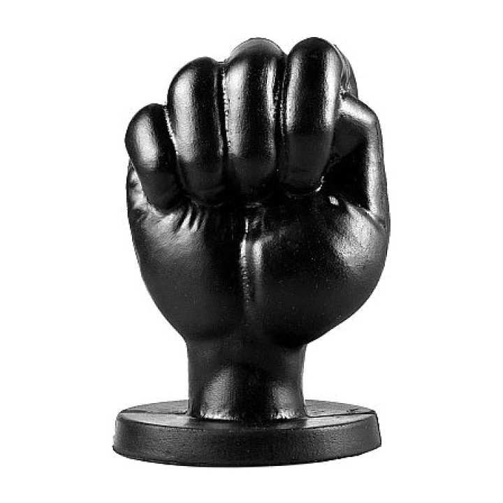 ALL BLACK Dildo anal con forma de puño 13 CM D-221851