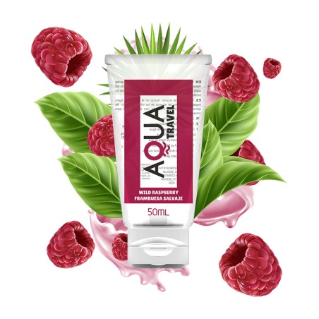 vandbaseret glidecreme med smag aqua travel 50 ml