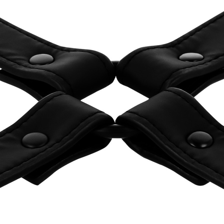 FETISH SUBMISSIVE Liaison de menottes hogtie en cuir