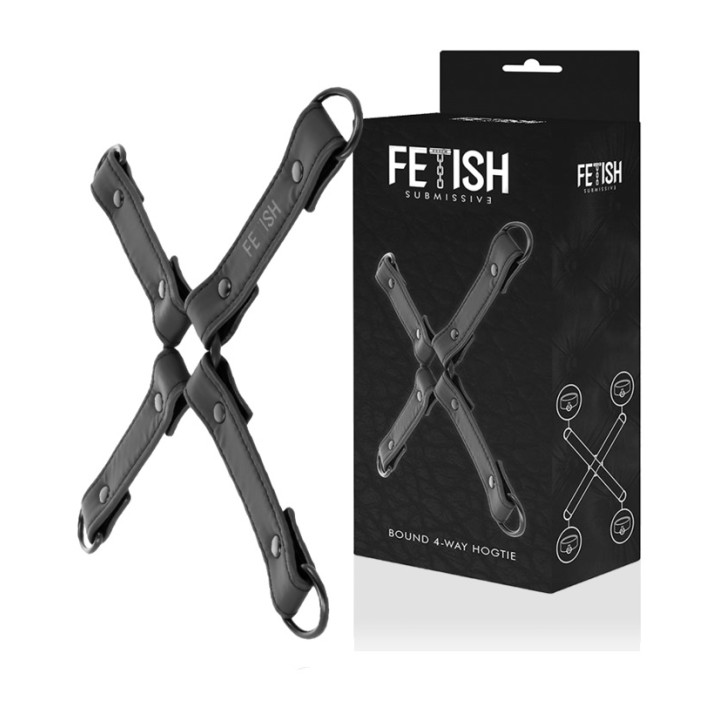 FETISH SUBMISSIVE Vegan leather hogtie cuff connector