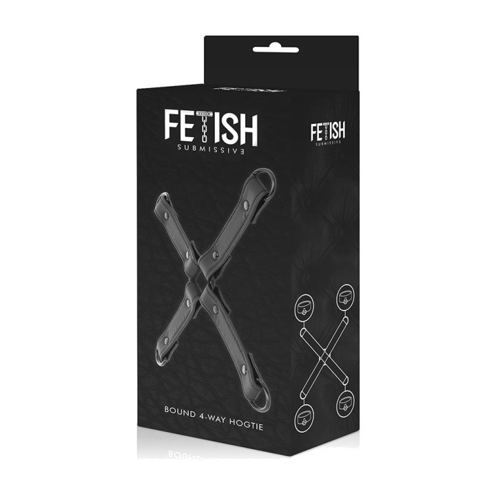 FETISH SUBMISSIVE Vegan leather hogtie cuff connector