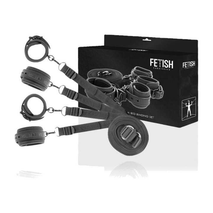 FETISH SUBMISSIVE Cuffs and restraints set with neoprene