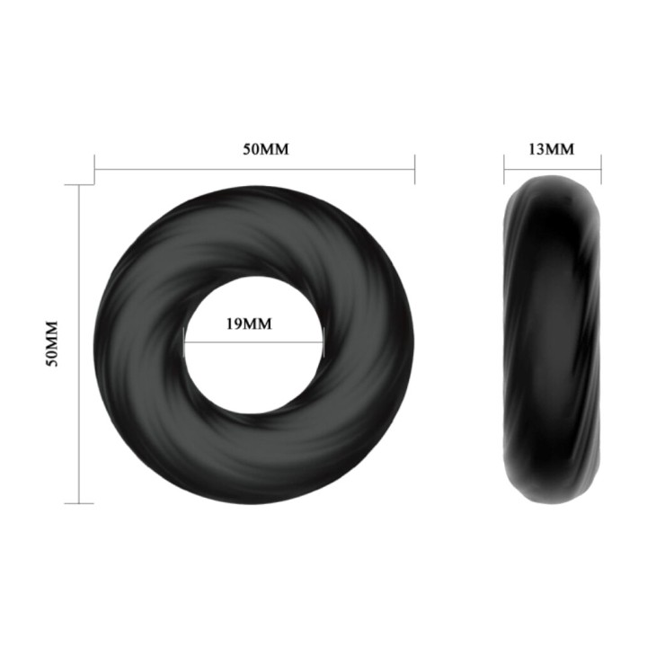 CRAZY BULL Spiral silicone penis ring D-218744