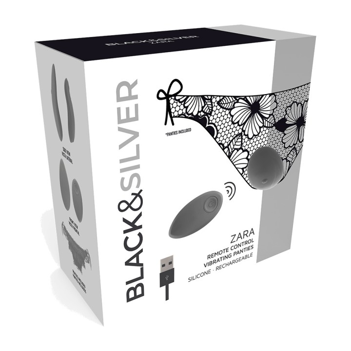 BLACKSILVER Stimulateur vibratoire avec télécommande et