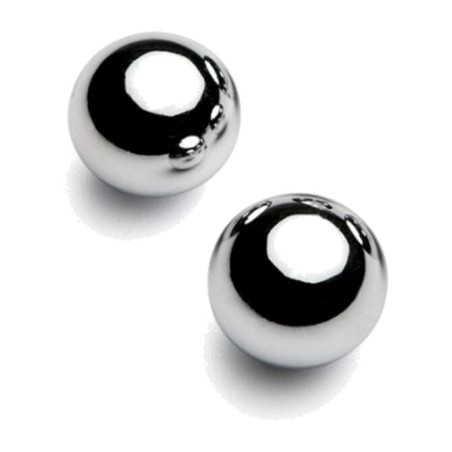 set de 2 billes métalliques magnétiques 10 mm