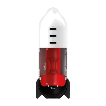 masturbator für männer mit sanfter kompression und vibration rocket