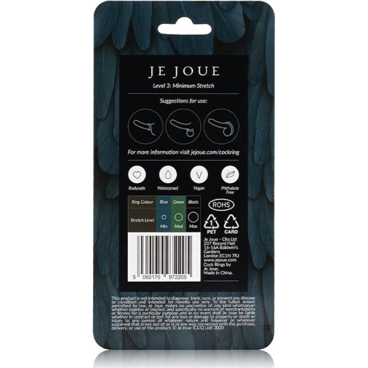 JE JOUE Anneau pénien en silicone à constriction minimale
