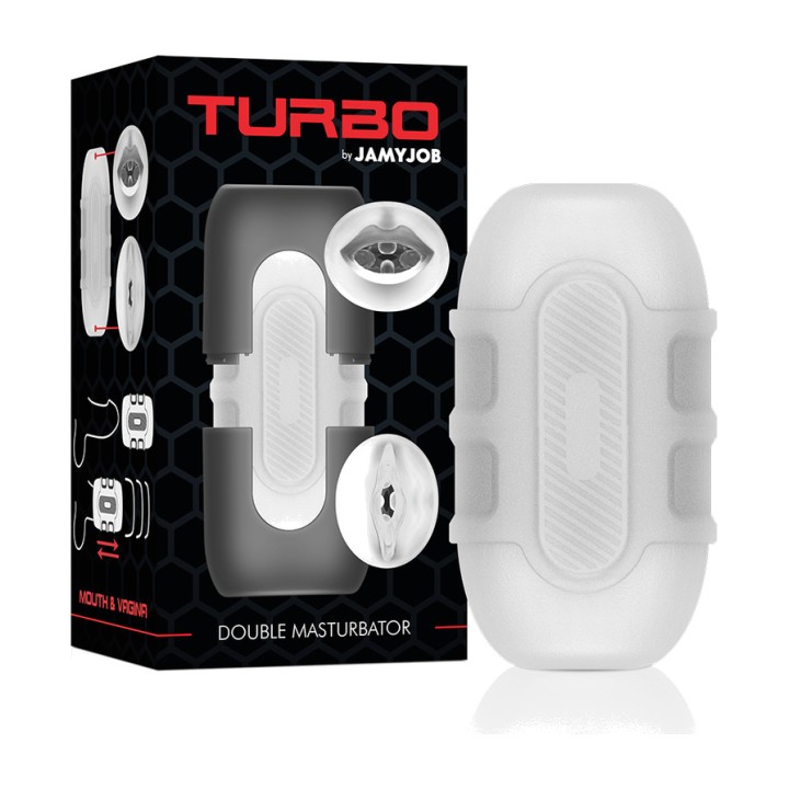 JAMYJOB Dvojni muški masturbator TURBO D-230182