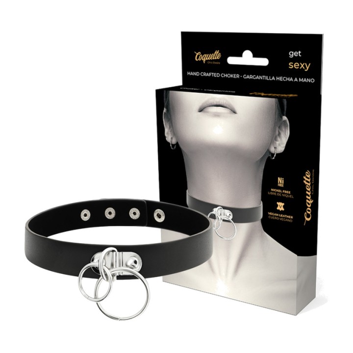 COQUETTE CHIC DESIRE Halsband aus veganem Leder mit