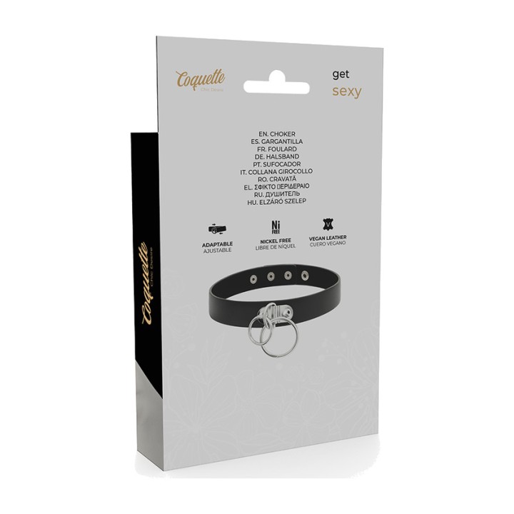 COQUETTE CHIC DESIRE Halsband aus veganem Leder mit