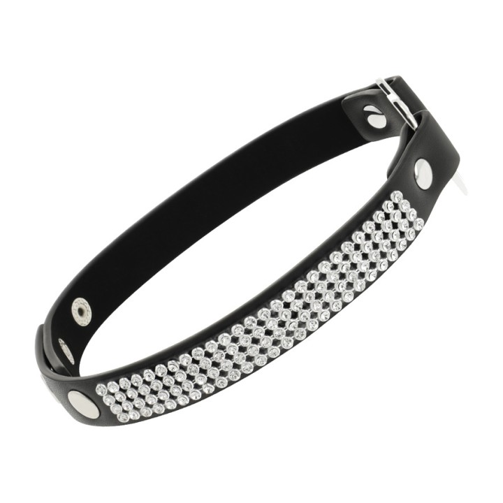 COQUETTE CHIC DESIRE Choker de cuero vegano con corazón