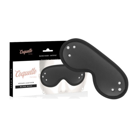 vegan leather blindfold with neoprene lining fantasy
