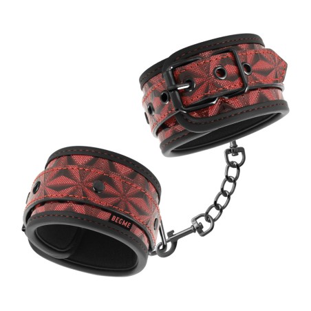 hand restraints with neoprene lining red edition