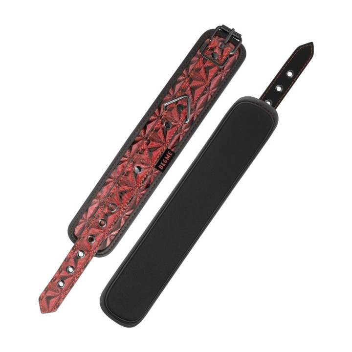 BEGME FETISH GAMES Handfesseln mit Neoprenfutter RED EDITION