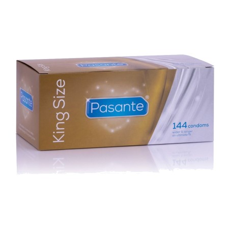 préservatifs plus longs et plus larges en boîte king 144 uds