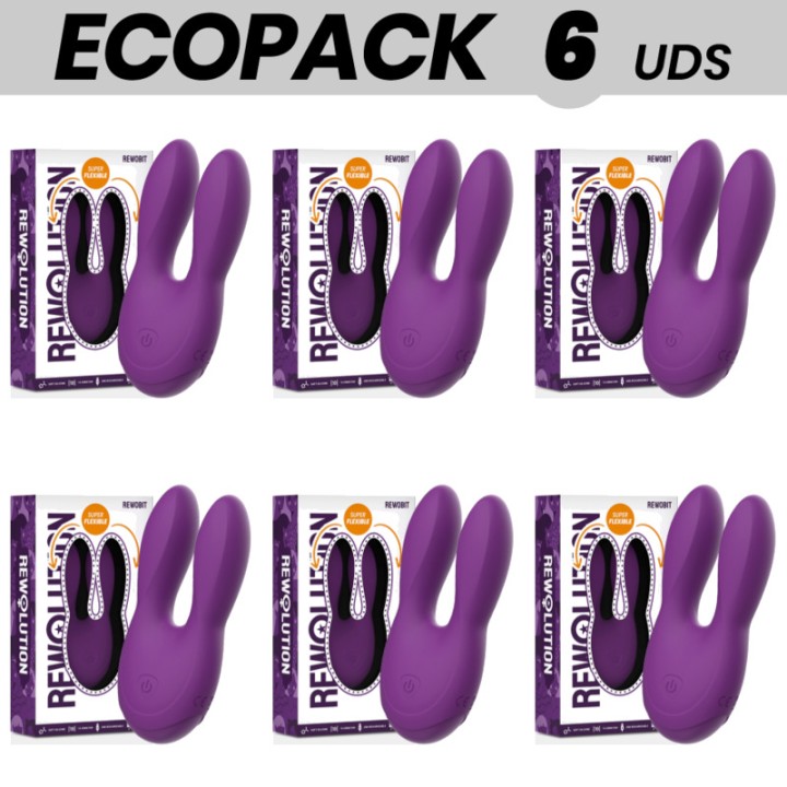 REWOLUTION Paquet de 6 estimuladors clítoris flexibles