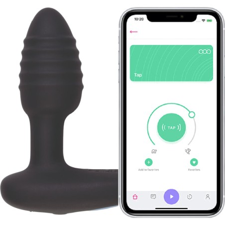 anal plug with vibration and app control lumen