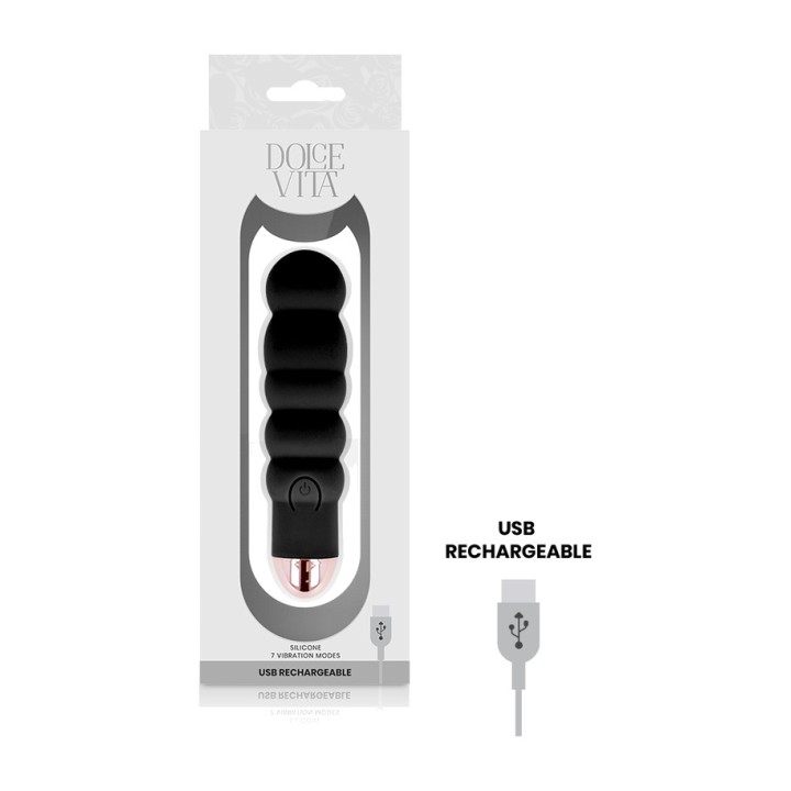 DOLCE VITA 7-speed rechargeable vibrator SIX D-228460VAR