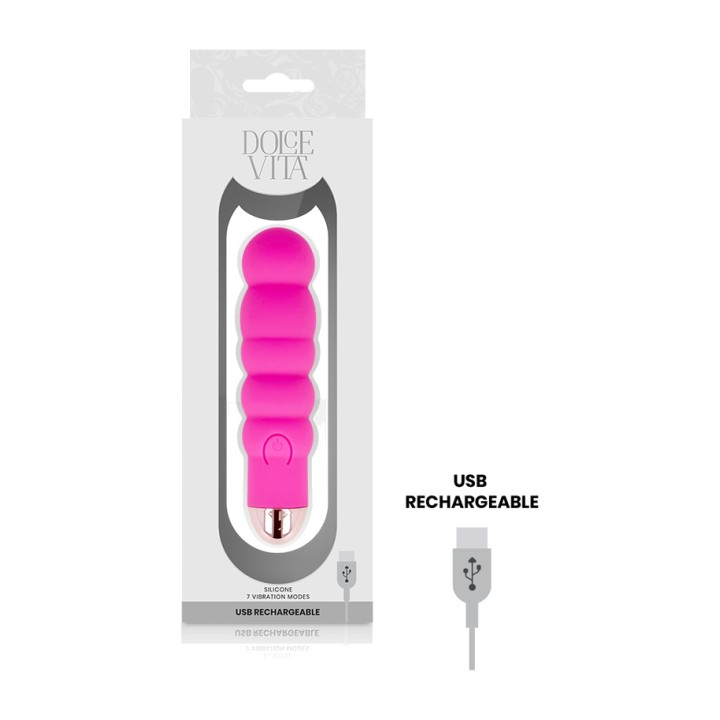 DOLCE VITA 7-speed rechargeable vibrator SIX D-228460VAR