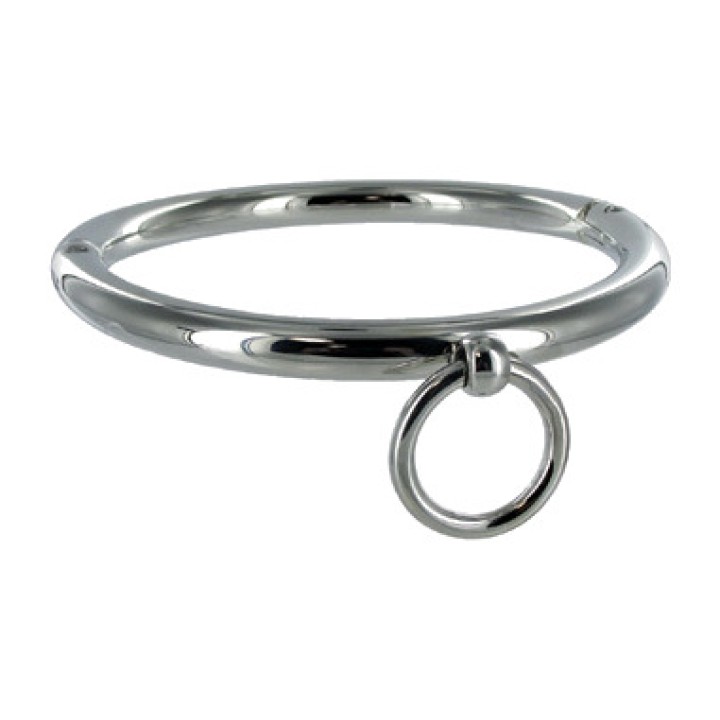 METAL HARD Collar BDSM de con argolla 18 CM D-208377