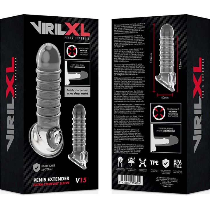 VIRILXL Funda y extensión de pene V15 D-227275VAR