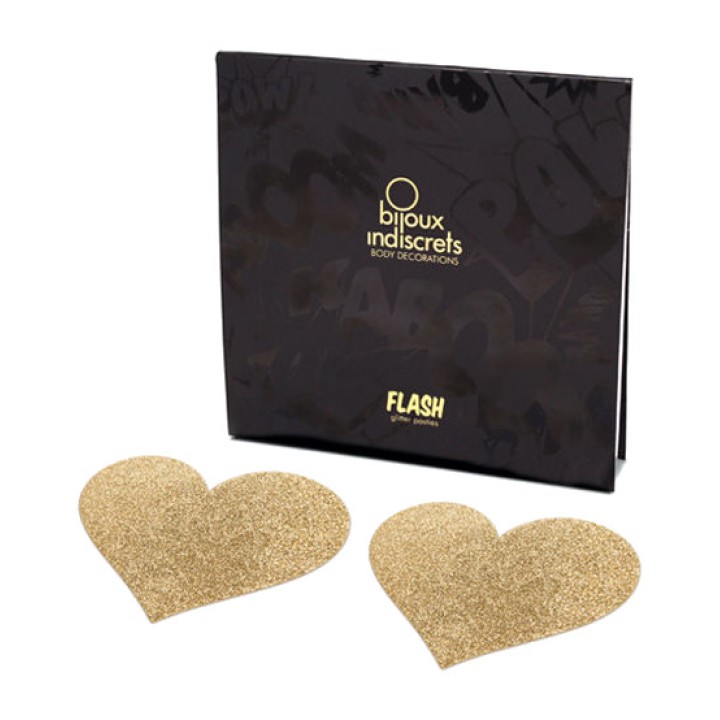BIJOUX INDISCRETS Pezoneras con forma de corazón FLASH-7832