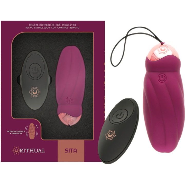 RITHUAL Œuf vibrant avec perles rotatives et télécommande