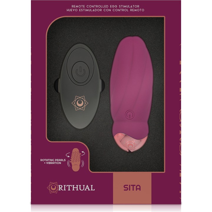 RITHUAL Œuf vibrant avec perles rotatives et télécommande