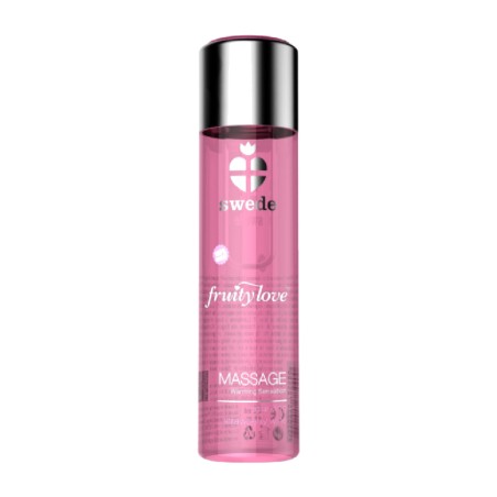 óleo de massagem com efeito calor e sabor fruity-love 120 ml