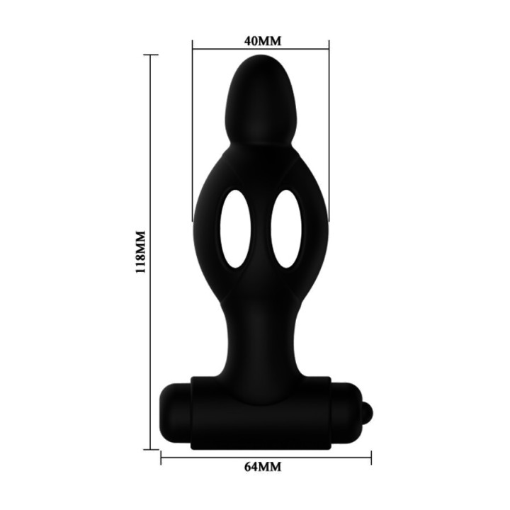 MR PLAY Silikon-Analplug mit Vibration D-226639