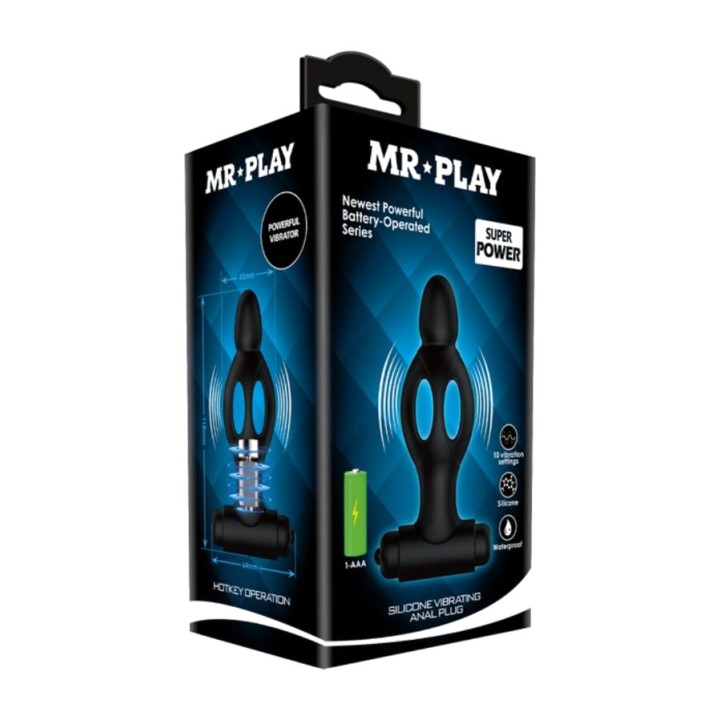 MR PLAY Plug anale in silicone vibrante D-226639