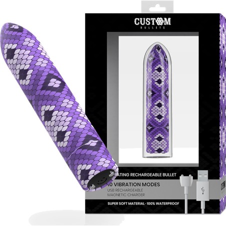 stimulateur bullet rechargeable à 10 niveaux d’intensité snake