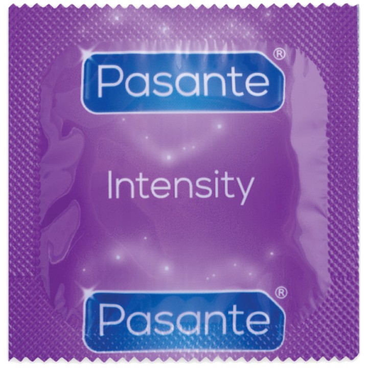 PASANTE Preservativos com pontos e risca INTENSITY-144 UDS