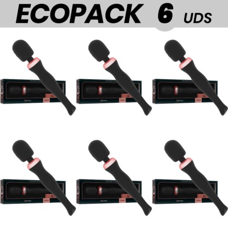 pack de 6 wands masajeadores recargables akasha-2.0 5+1
