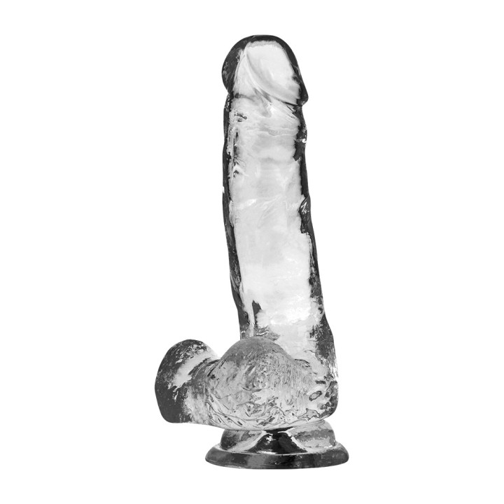 X RAY Dildo realístic amb testicles CLEAR 18,5CM Ø3,8CM