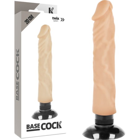 vibromasseur réaliste 2 en 1 20cm ø4cm