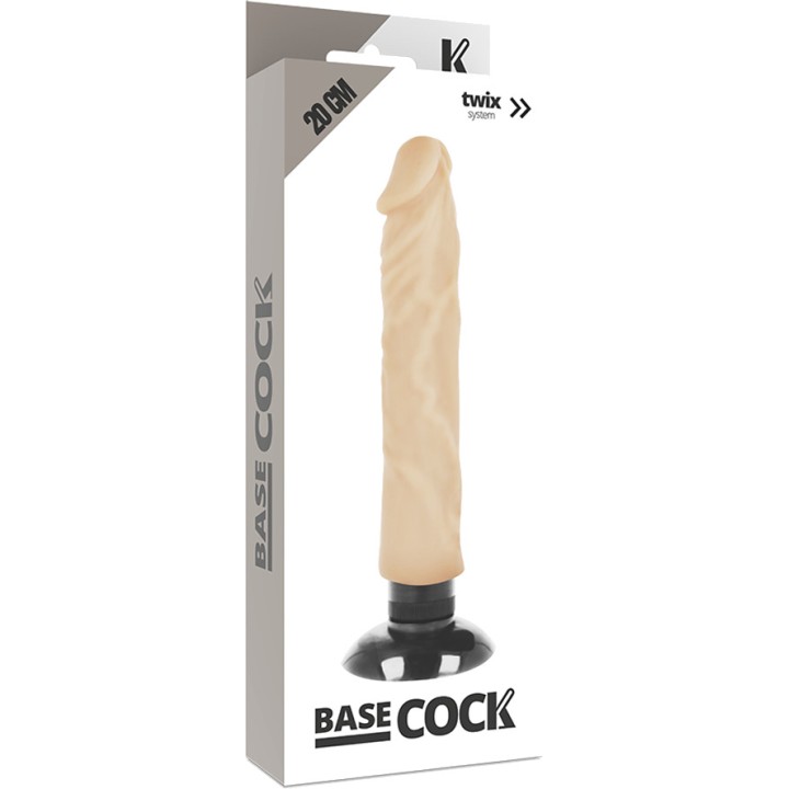 BASECOCK Vibratore realistico 2 in 1 20CM Ø4CM D-223029VAR