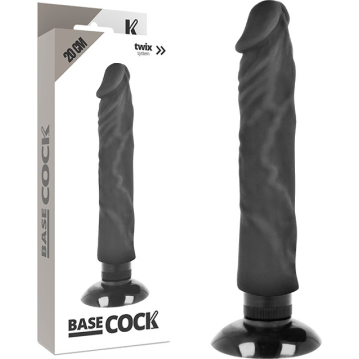BASECOCK Vibratore realistico 2 in 1 20CM Ø4CM D-223029VAR