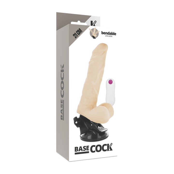 BASECOCK Articulated realistic vibrator with remote control