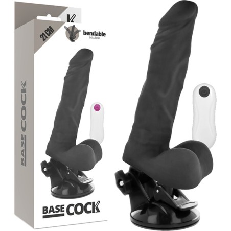 vibrador realístico articulable con control remoto 21cm ø5cm