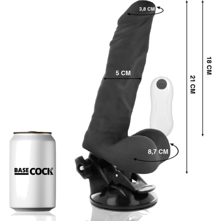 BASECOCK Vibromasseur réaliste articulé avec télécommande