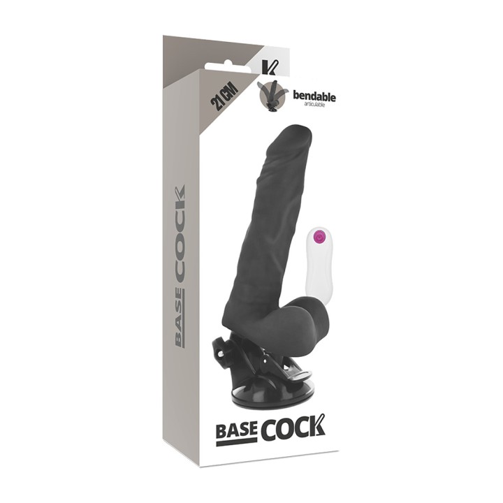 BASECOCK Vibromasseur réaliste articulé avec télécommande