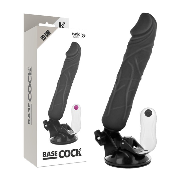 BASECOCK Vibromasseur réaliste avec télécommande blanche