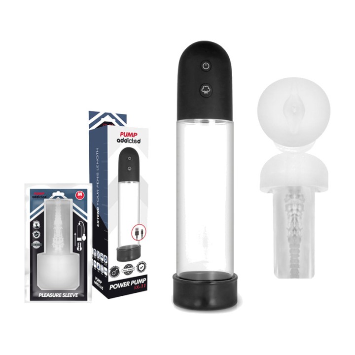 PUMP ADDICTED Bomba d'eversione automatica con masturbatore