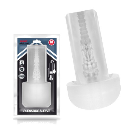 funda masturbadora para bomba de vacío pleasure sleeve