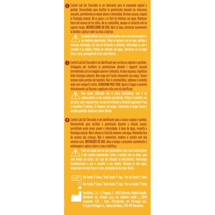 CONTROL Llubrificant a base d'aigua LUB-GEL 75 ML