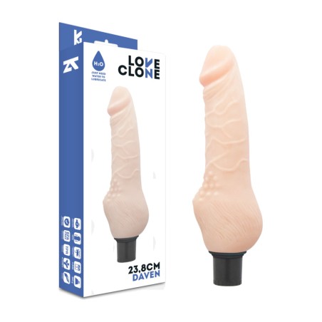 self-lubricating realistic vibrator daven 23,8cm ø3,8cm