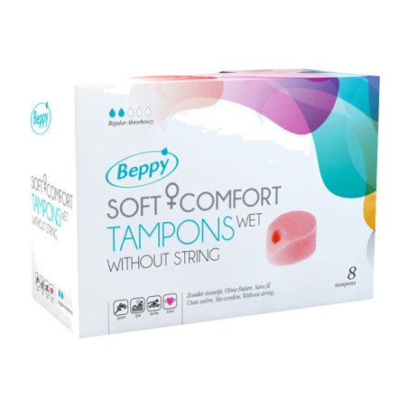 tampones de esponja lubricados soft comfort wet 8 uds