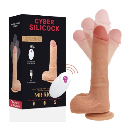 vibrador realístico con control remoto mr rick 20,9cm ø4cm