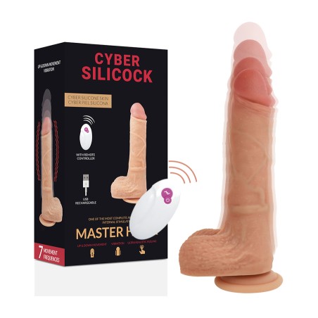 vibratore realistico con telecomando master huck 20,9cm ø4cm